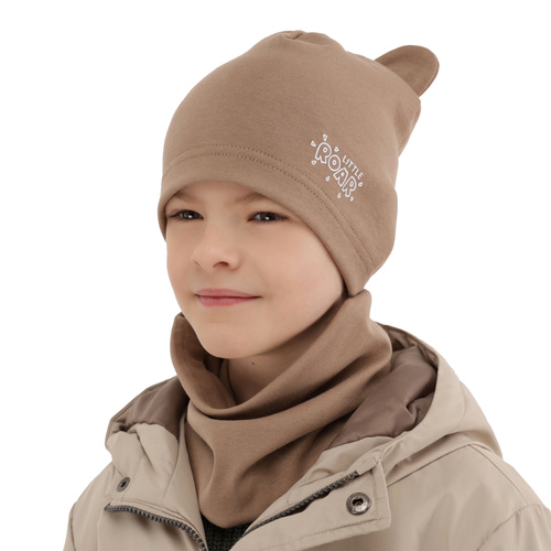 Boy's spring/ autumn set: hat and tube scarf blue Cymes